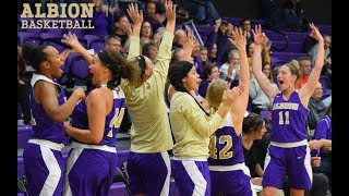 Division III Womens Basketball Franklin Ind at Albion [upl. by Hegyera452]