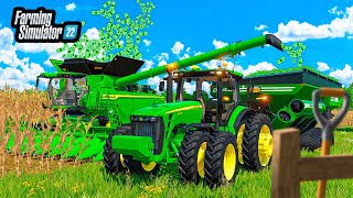 MILLIONAIRE FARM HARVEST JOHN DEERE X9  TRACTOR  FS22 [upl. by Chladek]