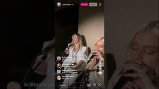 Melhor Sozinha  Luisa Sonza feat Marilia Mendonca  Live Instagram [upl. by Fein]