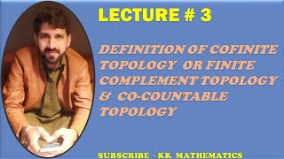 DEFINITION OF COFINITE TOPOLOGY OR FINITE COMPLEMENT TOPOLOGY amp COCOUNTABLE TOPOLOGY [upl. by Manly]