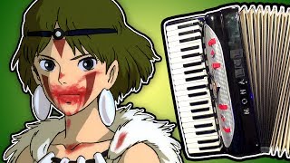 Princess Mononoke 【 もののけ姫 】 accordion cover [upl. by Aihsal]