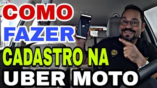 uber moto COMO CADASTRAR NA UBER MOTO TENDO CADASTRO NO CARRO ubermoto [upl. by Yrrad]