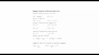 Summary Differentialquotient and rule to derivate polynomical [upl. by Brote951]