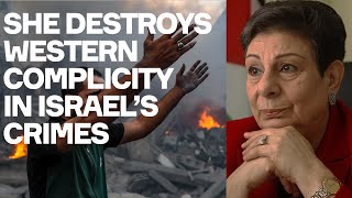 Palestinian Icon Destroys Western Complicity  w Hanan Ashrawi [upl. by Sidwell]