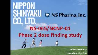 Webinar NS Pharmas Exon 53 Skipping Program  November 2016 [upl. by Niwroc]