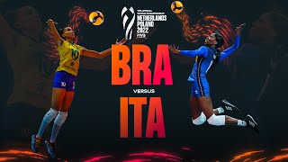 🇮🇹 ITA vs 🇧🇷 BRA  Highlights Semi Finals Womens World Championship 2022 [upl. by Northington]