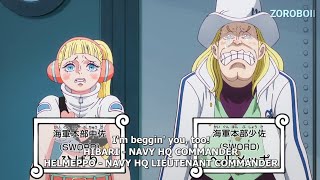 Helmeppo Begging for help to Save Coby from Blackbeard English Sub [upl. by Gnuhn]