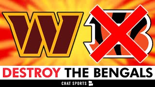 How The Washington Commanders Can DESTROY The Cincinnati Bengals On Monday Night Football This Week [upl. by Alyhs]