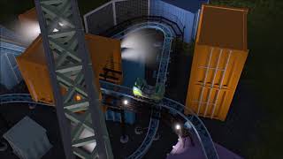 Blue  Spinning Coaster W Launch Lift  Nolimits Coaster 2 [upl. by Bowes]