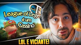 LOL É VICIANTE REAGINDO LEAGUE OF LEGENDS É UM CASSINO  YONEWS [upl. by Aehsan]