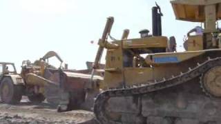 CAT D10N wC27 pushloading 651Bs up close [upl. by Schwinn]