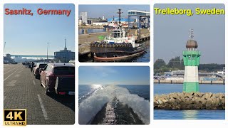 25 hrs FRSFerry trip Sassnitz Germany to Trelleborg Sweden [upl. by Martinelli]