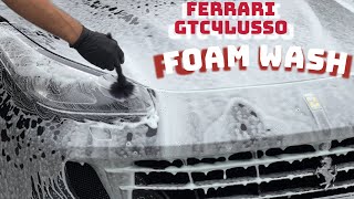 FOAM WASH FERRARI GTC4LUSSO [upl. by Neelyk]