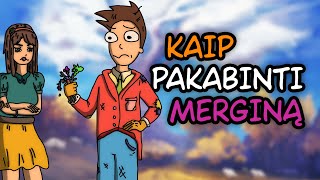 MINECRAFT KAIP PAKABINTI MERGINĄ [upl. by Sueahccaz]