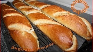 Recette de baguette maisonHomemade French baguette recipe [upl. by Ansel]