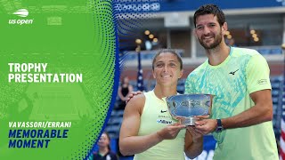 Trophy Presentation  Mixed Doubles Final  2024 US Open [upl. by Evannia]