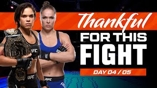 Amanda Nunes vs Ronda Rousey  UFC Fights We Are Thankful For 2023  Day 4 [upl. by Ahsirat93]