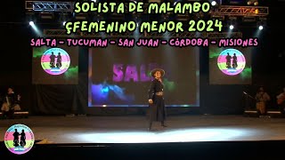 SOLISTA DE MALAMBO FEMENINO MENOR 2024 [upl. by Zasuwa364]