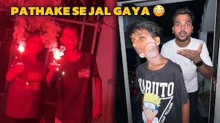 Diwali ke Pathake se Jal Gaya Zeeshan 😳 Be Safe ⁉️ [upl. by Lilly]