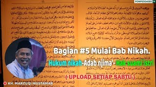 5 QURROTUL UYUN  Karena nikah ibadah2 sunah terbengkalai  Nikah tetep dihukumi sunnah [upl. by Shantha553]