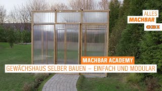 Gewächshaus selber bauen – einfach und modular  OBI [upl. by Eidson]