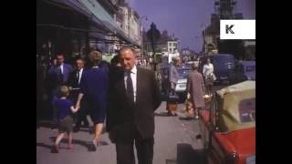 1960s Stockton on Tees Busy UK High Street Shops Cars [upl. by Sharon]