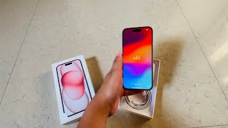 UNBOXING IPHONE 15 FlipkartAmazon Unboxing amp Tempered Glass Installation 🎀🖤 [upl. by Ramraj]