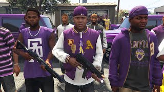 GTA 5  How To Join The BALLAS in GTA 5 Gang Missionsterritories [upl. by Acsisnarf]