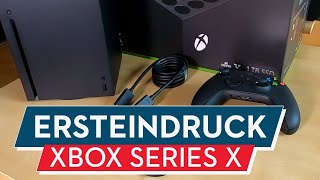 Xbox Series X Unboxing Ersteindruck zu Konsole Controller amp Zubehör [upl. by Yole]