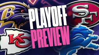 AFC AND NFC CHAMPIONSHIP GAME PREVIEWS Chiefs vs Ravens Lions vs 49ers  CBS Sports [upl. by Eatnwahs]