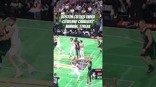 Celtics SNAP Cleveland Cavaliers RecordSetting Winning Streak bostonceltics clevelandcavaliers [upl. by Anyrtak142]