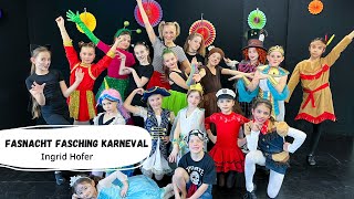 Ingrid Hofer  Fasnacht Fasching Karneval Offizielles Musikvideo  Kinderlieder  Bewegungslieder [upl. by Robinet]