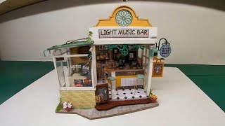 DIY diorama miniature Rolife Light Music Bar [upl. by Saltzman360]