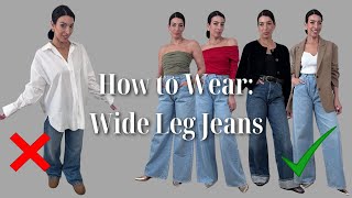 Dos amp Donts Wide Leg Jeans  Styling Rules [upl. by Nnateragram]