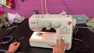 How to use a basic Janome sewing machine [upl. by Amelia]