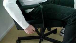 IKEA Malkolm swivel deskoffice chair  Demo [upl. by Joannes]