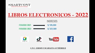 OBLIGADOS A PRESENTAR LIBROS ELECTRONICOS  2022 SUNAT [upl. by Irvine806]