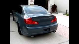 G35 Sedan Wide Body  For Sale  Custom Paint Suede int System 408 gears quad exhaust [upl. by Llednek]