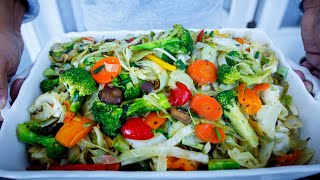 Do you want to eat more veggies Then make this HEALTHY CHUNKY VEGGIE STIR FRY  VEGAN [upl. by Aerdnuahs]