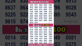 shorts KERALA LOTTERY RESULT LIVEWINWIN bhagyakuri W780Kerala Lottery Result Today 290724 [upl. by Nivla]