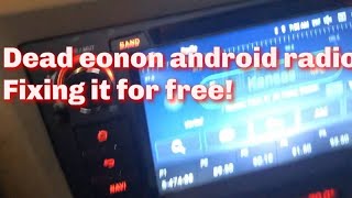 Major problem with EONON Android Radio  going dead and how I temporarily fixed it [upl. by Nylinej]