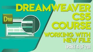 Dreamweaver CS5 tutorials in UrduHindi part 4 working with new file [upl. by Repotsirhc425]