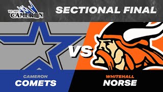 Cameron vs Whitehall  2023 WIAA Boys Sectional Final Basketball [upl. by Evvy]