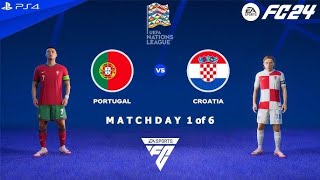 FC 24  Portugal vs Croatia  UEFA Nations League 2425 [upl. by Bonis108]