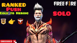 Ranked push Gold to Heroic  Garena free fire max  Gameplay Watch END 🔚 freefiremax [upl. by Ydda655]