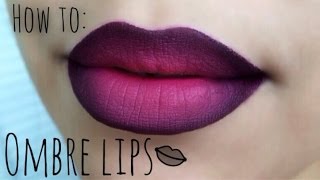 HOW TO OMBRE LIP TUTORIAL [upl. by Ullund]