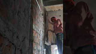 Patta Palne ka sahi tarika sahul me construction trending plaster shorts vlog civil [upl. by Teagan323]