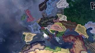 Hearts of Iron 4 Kaiserreich Timelapse [upl. by Annerol]