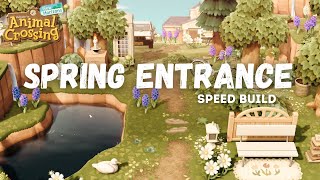 Welcome to Foxtail  Spring Entrance Speed Build  Animal Crossing New Horizons [upl. by Aeriela]