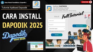 Cara Benar Install Aplikasi Dapodik 2025  Full Tutorial [upl. by Minica]